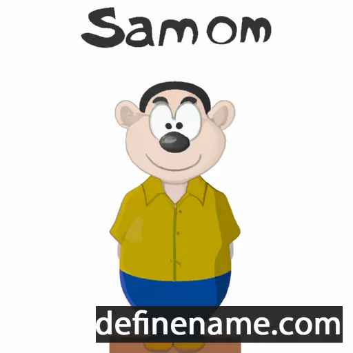 cartoon of the name Siamion