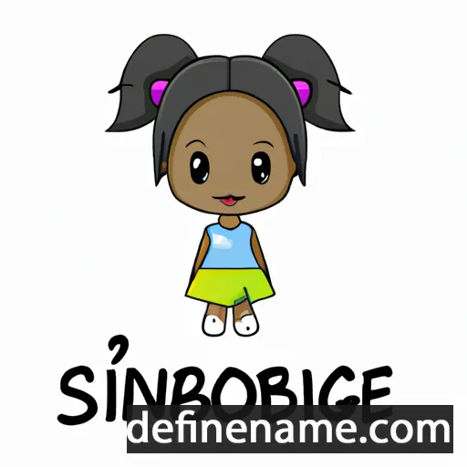 cartoon of the name Sibongile