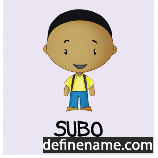 cartoon of the name Sibusiso