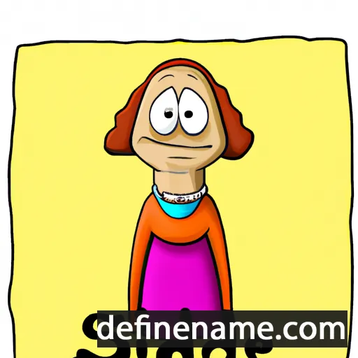 cartoon of the name Sidsel