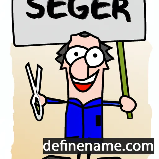 cartoon of the name Sieger