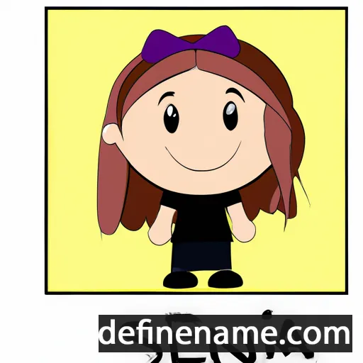 cartoon of the name Sienna