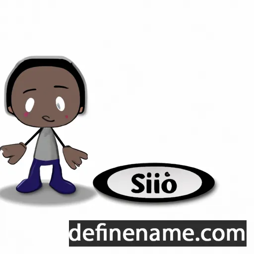 cartoon of the name Sifiso