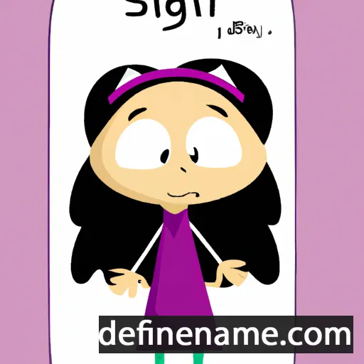 cartoon of the name Sigalit