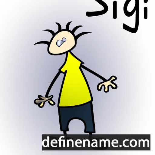 cartoon of the name Sigi