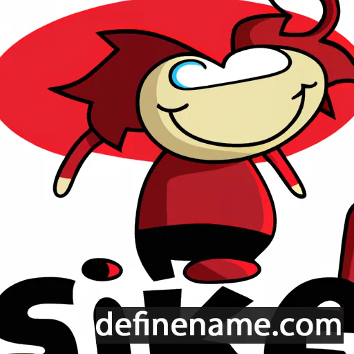 cartoon of the name Sikke