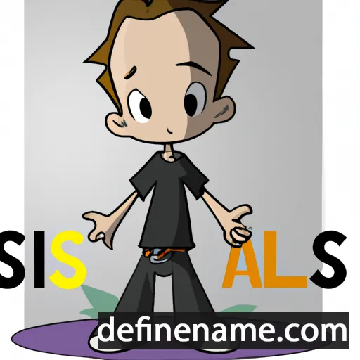 cartoon of the name Silas