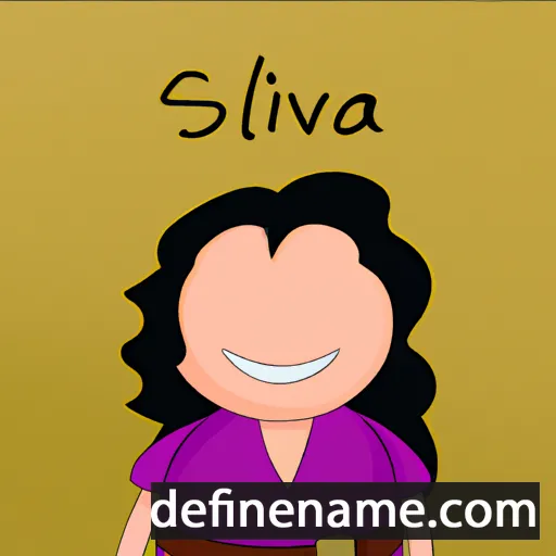 cartoon of the name Silvana