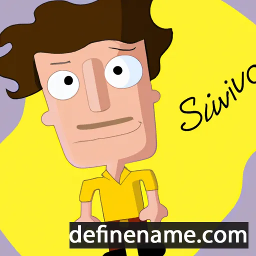 cartoon of the name Silvano