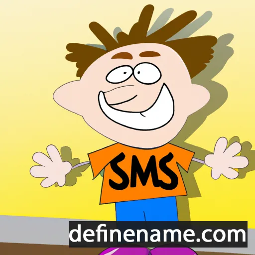 cartoon of the name Simas