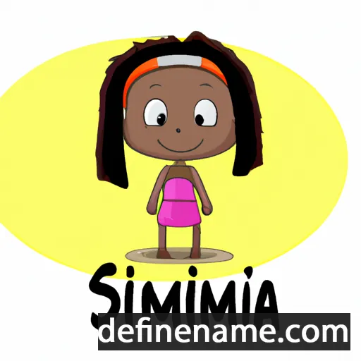 cartoon of the name Simisola