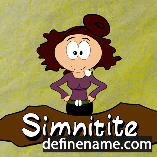 cartoon of the name Simonette