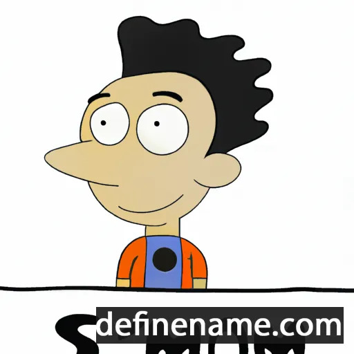 cartoon of the name Simoni