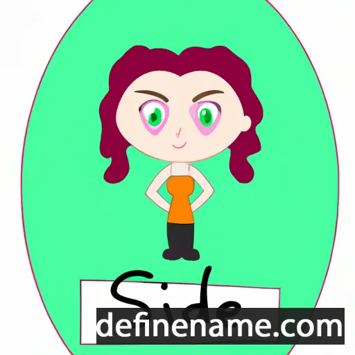 cartoon of the name Sinéad