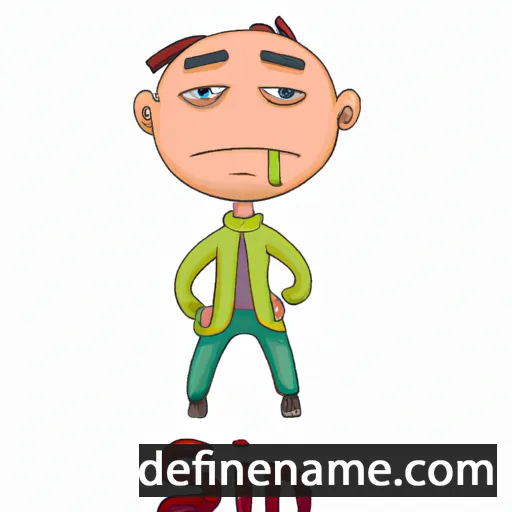 cartoon of the name Sinjin