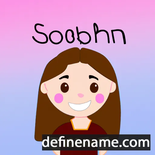 cartoon of the name Siobhán