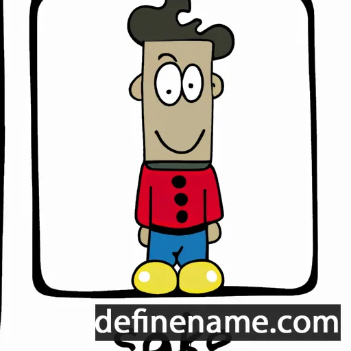 cartoon of the name Sjakie