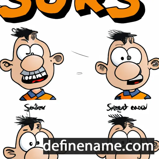 cartoon of the name Sjors