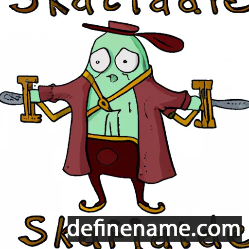 cartoon of the name Skaidrīte