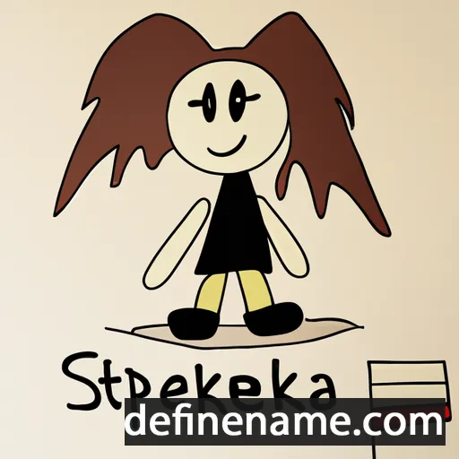 cartoon of the name Štěpánka