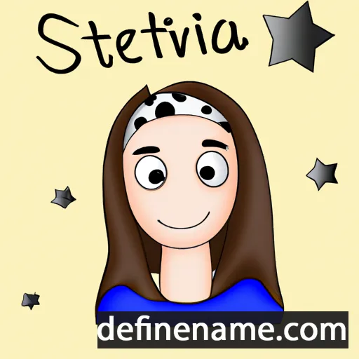 cartoon of the name Štefánia