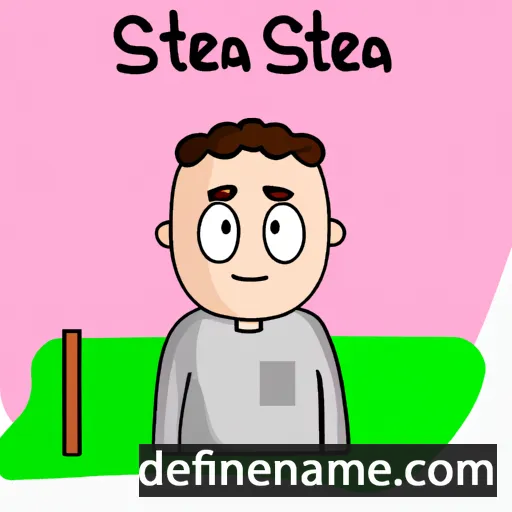 cartoon of the name Štefan