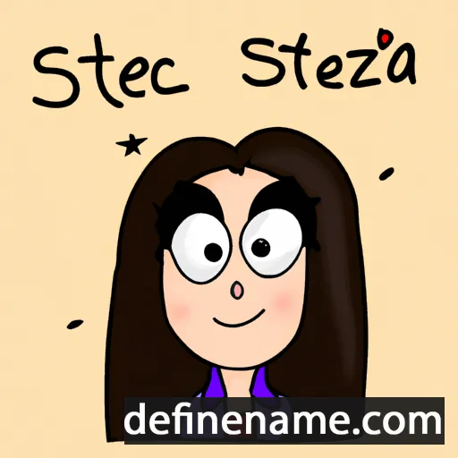 cartoon of the name Štefica