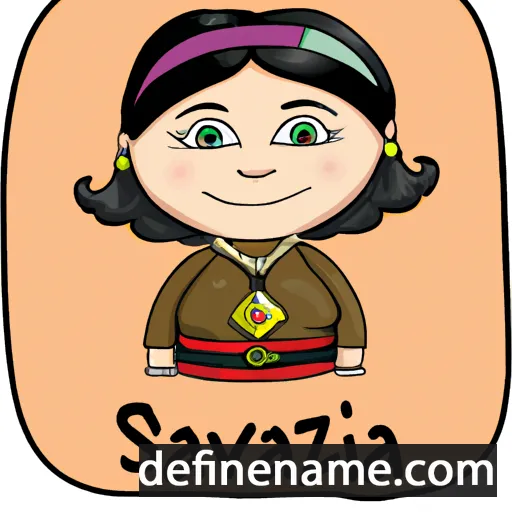 cartoon of the name Slavitsa