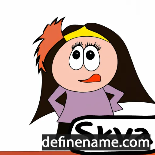 cartoon of the name Slavka