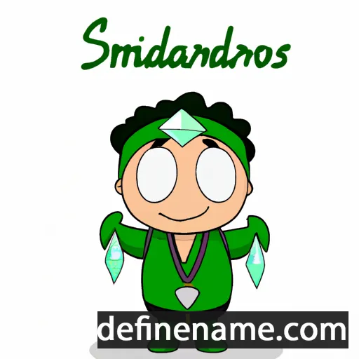 cartoon of the name Smaragdos