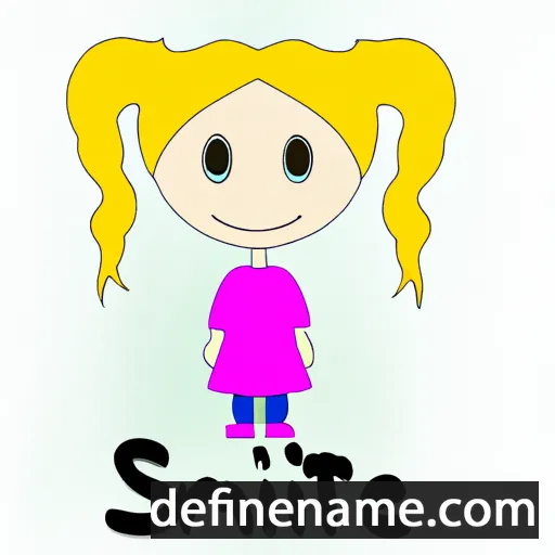 cartoon of the name Smiltė