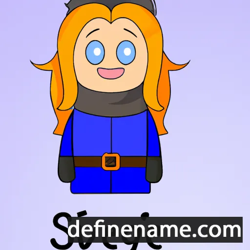 cartoon of the name Sólveig