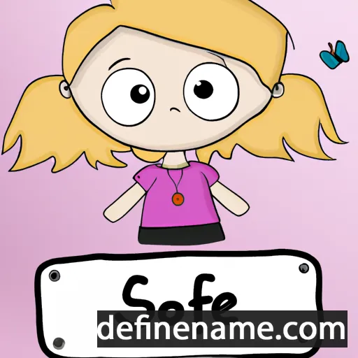 cartoon of the name Sofie