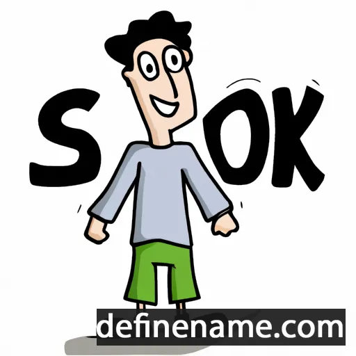 cartoon of the name Sok