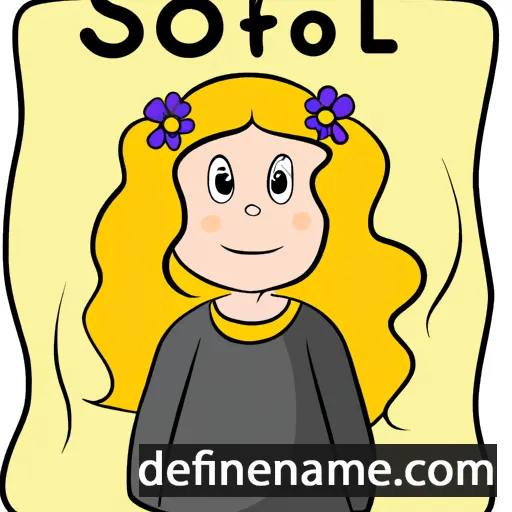 Solfrid cartoon