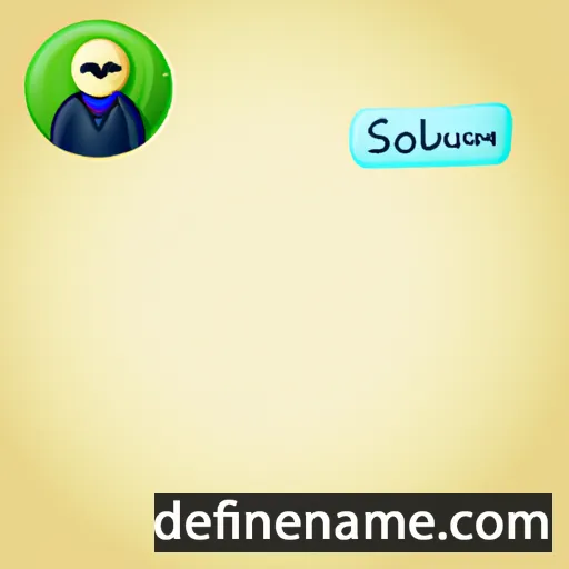 cartoon of the name Sollemnia