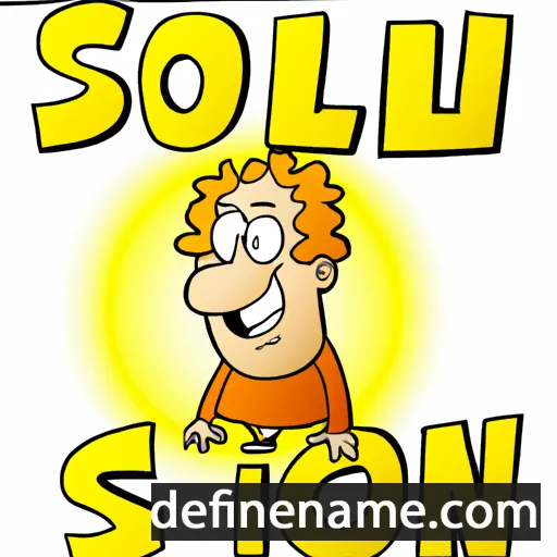 cartoon of the name Solon