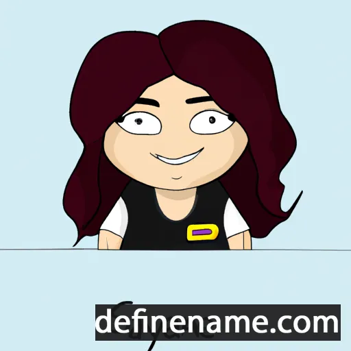 cartoon of the name Somayeh