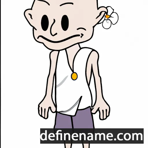 cartoon of the name Somboon