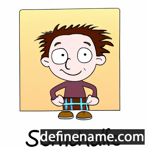 cartoon of the name Somhairle