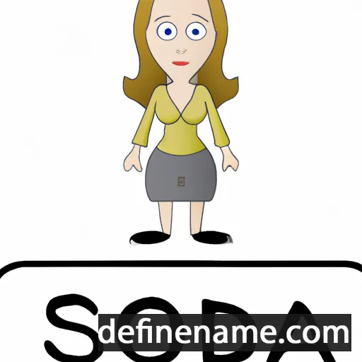 cartoon of the name Sondra