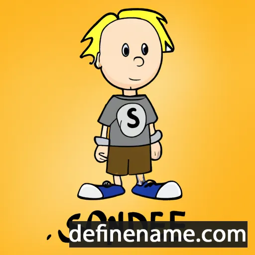 cartoon of the name Sondre