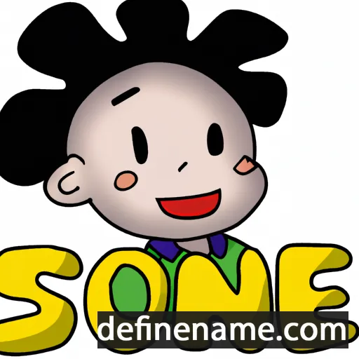 cartoon of the name Sonnie