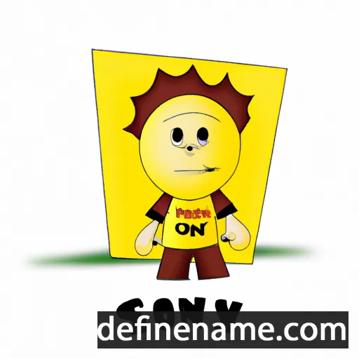 cartoon of the name Sonny