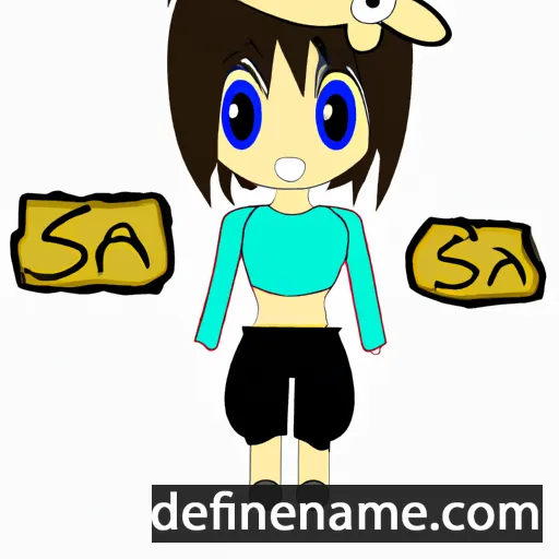 cartoon of the name Sora