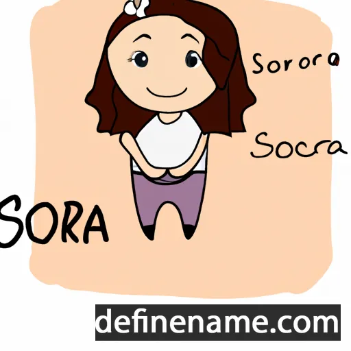 cartoon of the name Soraia