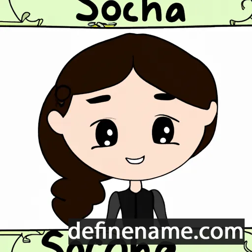 cartoon of the name Sorcha