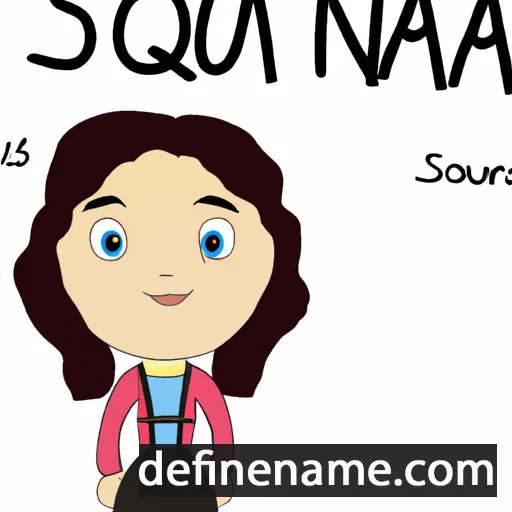 cartoon of the name Sousanna