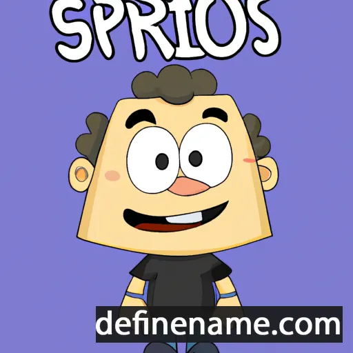 cartoon of the name Spiros