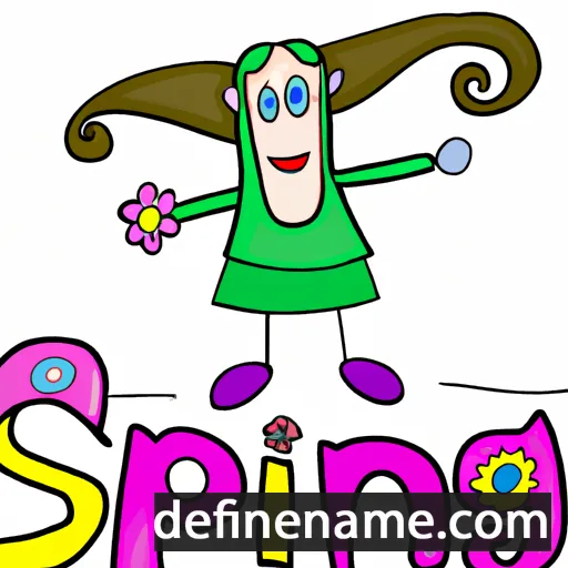 cartoon of the name Spring